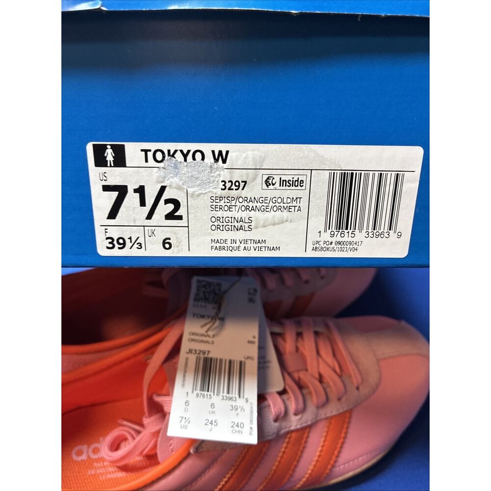 Adidas Originals Tokyo 'Semi Pink Spark Orange' Women's 7.5 JI3297 - Picture 8 of 8